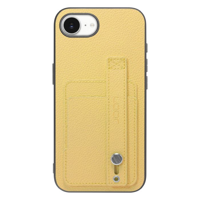 [ LOOF HOLD-SHELL CARD ] iPhone 16e  スマホケース 背面 ケース カバー ハードケース 背面ベルト カード入れ 本革 ストラップホール [ iPhone 16e ]