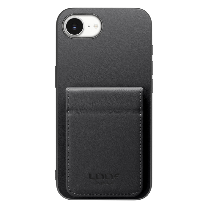 [ LOOF BASIC-SHELL SLIM CARD 2カード ] iPhone 16e / iPhone 17e アイフォン16e アイフォン 17e  ケース 背面 カード収納 カード入れ カードポケット カバー スマホケース 薄型 大容量 本革 [ iPhone 16e / 17e ]