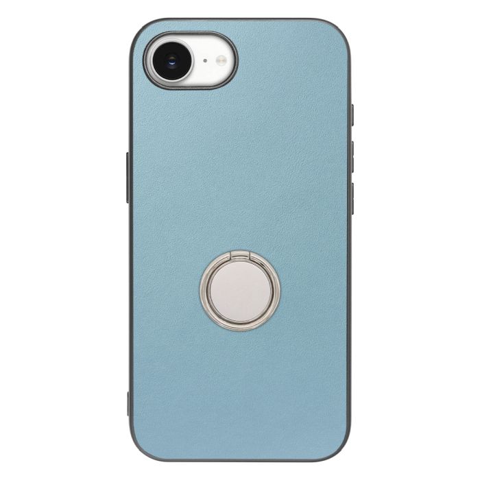 [ LOOF RING-SHELL (シンプル Ver.) ] iPhone 16e  スマホケース 背面 ケース カバー ハードケース スマホリング リング付き 本革 ストラップホール [ iPhone 16e ]