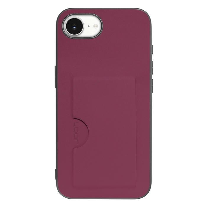[ LOOF SKIN SLIM-SLOT ] iPhone 16e / 17e iPhone16e 17e アイフォン16イー 17イー iPhone 16E アイフォン 17E スマホケース 背面 ケース カバー ハードケース カード収納 PUレザー ストラップホール [ iPhone 16e / 17e ]