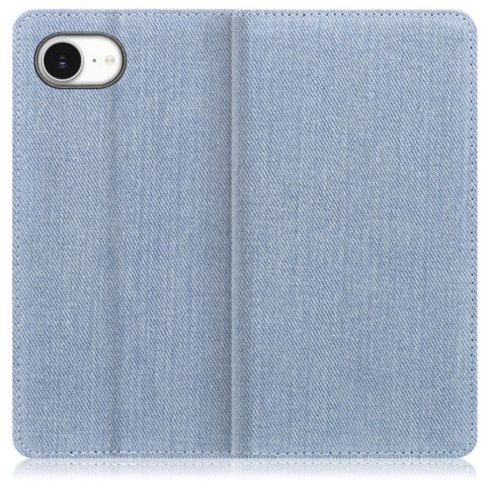 [ LOOF DENIM ] iPhone 16e  スマホケース ケース カバー 手帳型ケース カード収納 マグネット付き デニム ベルトなし [ iPhone 16e ]