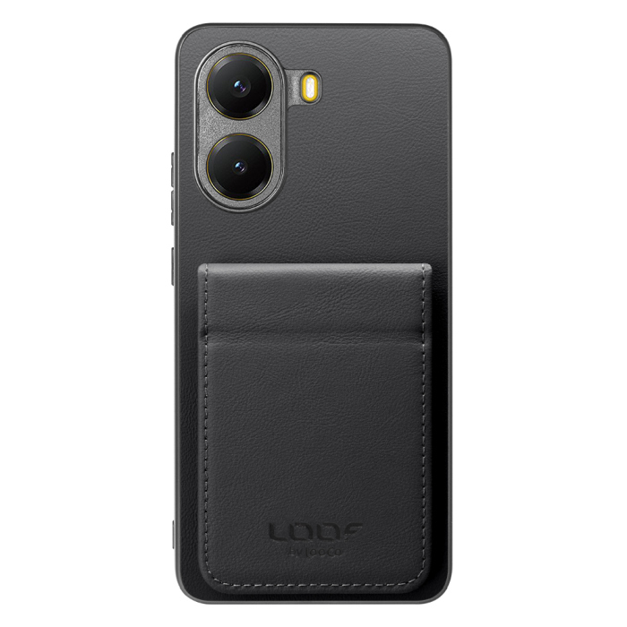 [ LOOF BASIC-SHELL SLIM CARD 2カード ] POCO X7 Pro Xiaomi ケース 背面 カード収納 カード入れ カードポケット カバー スマホケース 薄型 大容量 本革 [ POCO X7 Pro ]