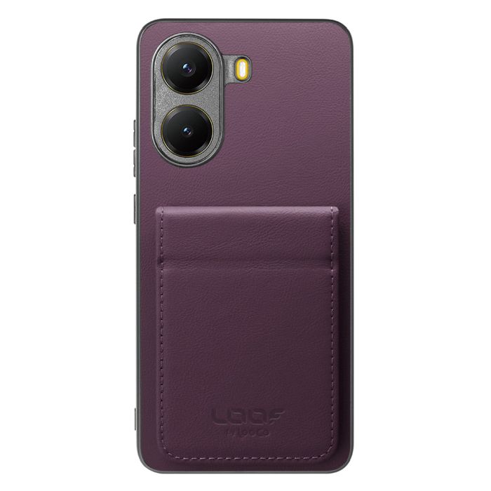 [ LOOF BASIC-SHELL SLIM CARD 2カード ] POCO X7 Pro Xiaomi ケース 背面 カード収納 カード入れ カードポケット カバー スマホケース 薄型 大容量 本革 [ POCO X7 Pro ]