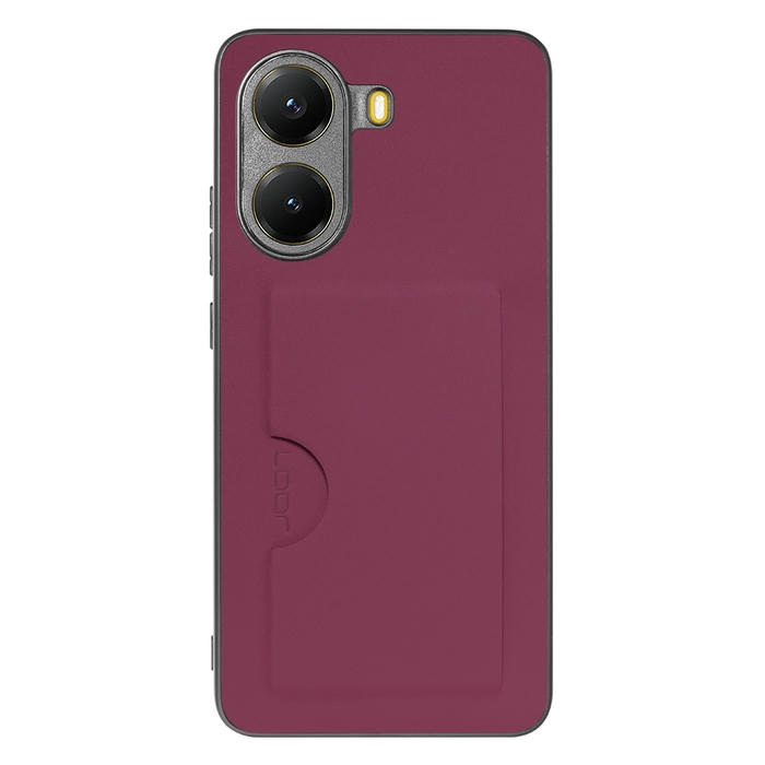 [ LOOF SKIN SLIM-SLOT ] POCO X7 Pro Xiaomi スマホケース 背面 ケース カバー ハードケース カード収納 PUレザー ストラップホール [ POCO X7 Pro ]