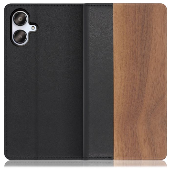 [ LOOF NATURE ] Galaxy A25 5G SC-53F/SCG33/SM-A253Z スマホケース ケース カバー 手帳型ケース カード収納 マグネット付き 天然木 本革 ベルトなし [ Galaxy A25 5G ]