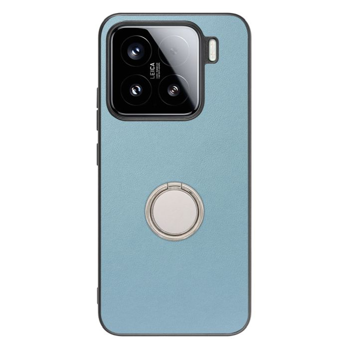 [ LOOF RING-SHELL (シンプル Ver.) ] Xiaomi 15 シャオミ スマホケース 背面 ケース カバー ハードケース スマホリング リング付き 本革 ストラップホール [ Xiaomi 15 ]