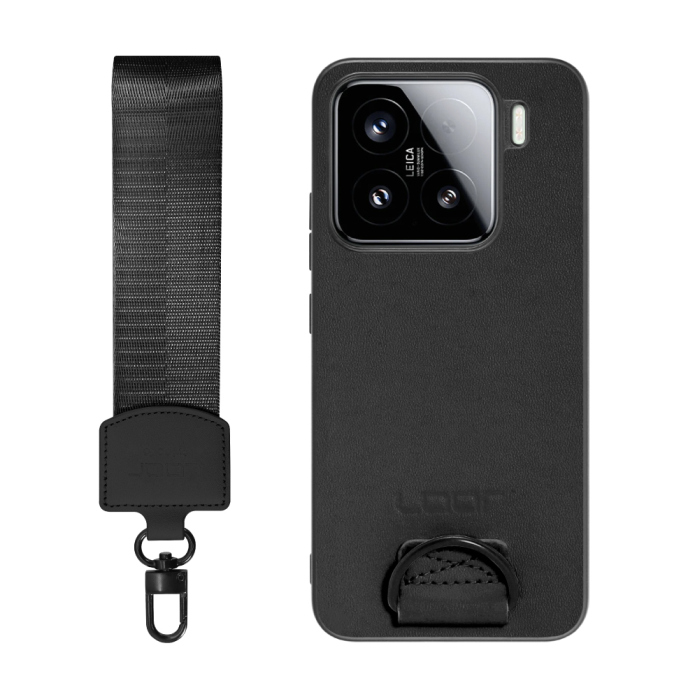 [ LOOF STRAP-SHELL (ショートVer.) ] Xiaomi 15 シャオミ スマホケース 背面 ケース カバー ハードケース ハンドストラップ  本革 [ Xiaomi 15 ]