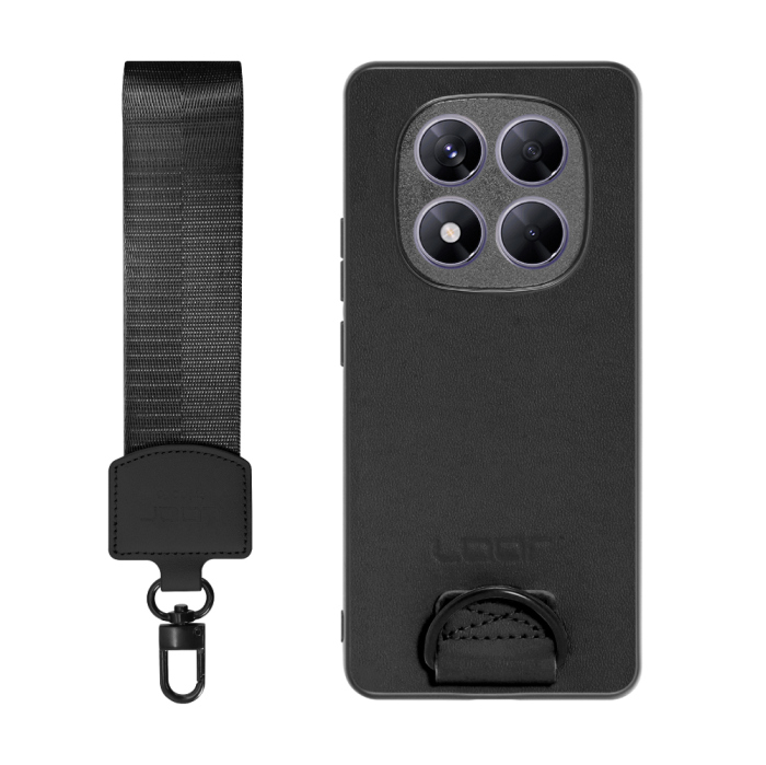 [ LOOF STRAP-SHELL (ショートVer.) ] Redmi Note 14 Pro 5G Xiaomi シャオミ スマホケース 背面 ケース カバー ハードケース ハンドストラップ  本革 [ Redmi Note 14 Pro 5G ]