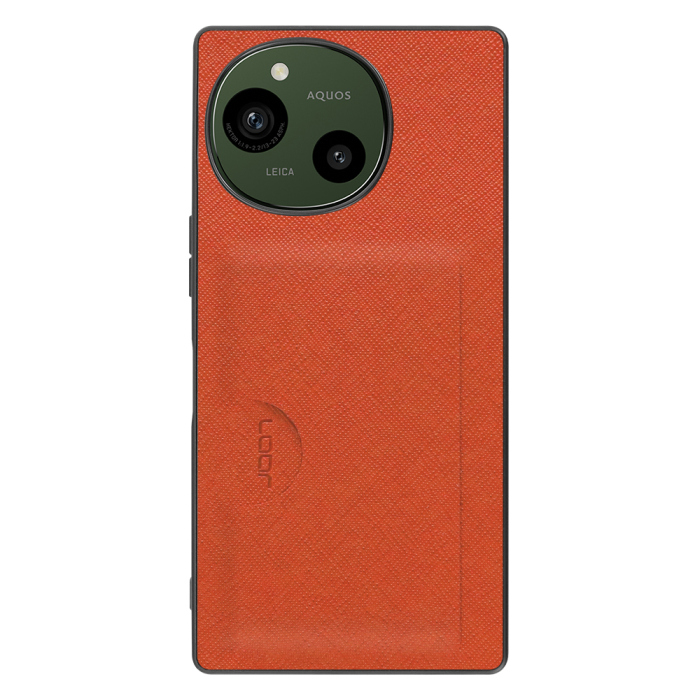 [ LOOF CASUAL-SLOT ] AQUOS R9 / R10 SH-51E SH-51F スマホケース 背面 ケース カバー ハードケース カード入れ カードポケット カード収納 ストラップホール [ AQUOS R9 / R10 ]