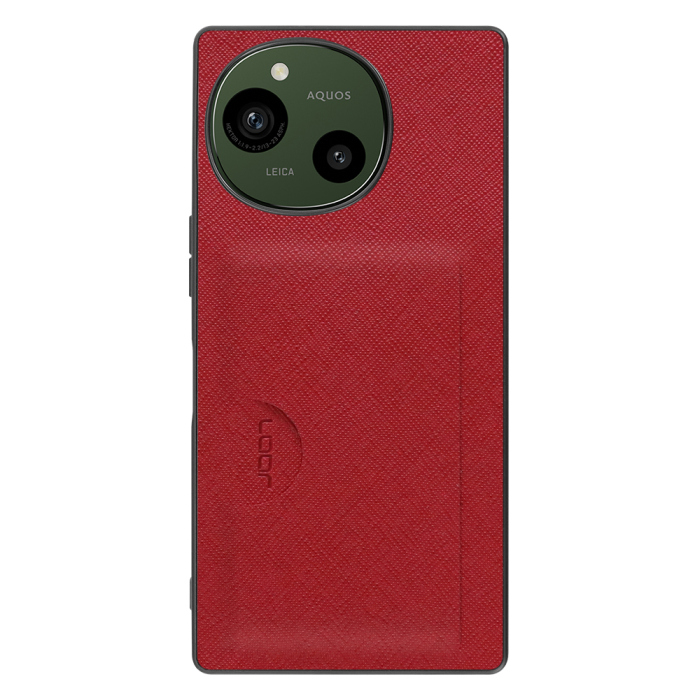[ LOOF CASUAL-SLOT ] AQUOS R9 / R10 SH-51E SH-51F スマホケース 背面 ケース カバー ハードケース カード入れ カードポケット カード収納 ストラップホール [ AQUOS R9 / R10 ]