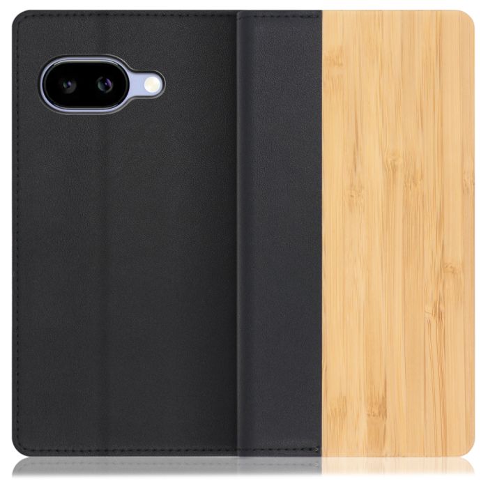 [ LOOF NATURE ] Google Pixel 9a Google Pixel9a ピクセル9a スマホケース ケース カバー 手帳型ケース カード収納 マグネット付き 天然木 本革 ベルトなし [ Google Pixel 9a ]