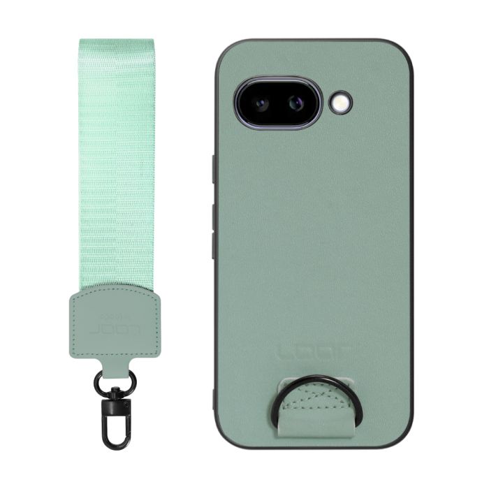 [ LOOF STRAP-SHELL (ショートVer.) ] Google Pixel 9a Google Pixel9a ピクセル9a スマホケース 背面 ケース カバー ハードケース ハンドストラップ  本革 [ Google Pixel 9a 用 ]