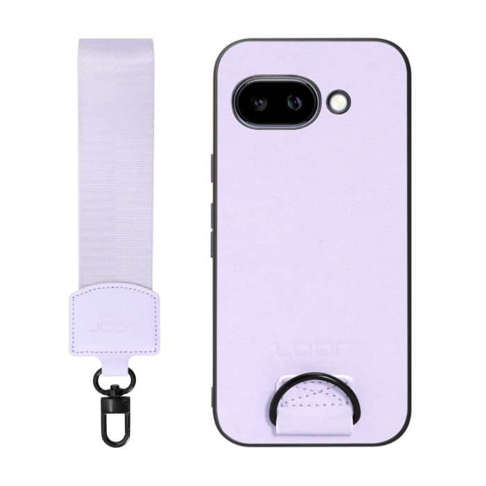 [ LOOF STRAP-SHELL (ショートVer.) ] Google Pixel 9a Google Pixel9a ピクセル9a スマホケース 背面 ケース カバー ハードケース ハンドストラップ  本革 [ Google Pixel 9a 用 ]