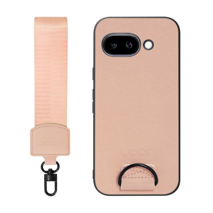 [ LOOF STRAP-SHELL (ショートVer.) ] Google Pixel 9a Google Pixel9a ピクセル9a スマホケース 背面 ケース カバー ハードケース ハンドストラップ  本革 [ Google Pixel 9a 用 ]