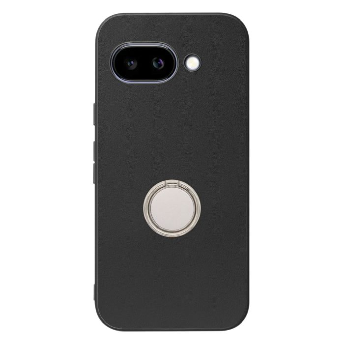 [ LOOF RING-SHELL (シンプル Ver.) ] Google Pixel 9a Google Pixel9a ピクセル9a スマホケース 背面 ケース カバー ハードケース スマホリング リング付き 本革 ストラップホール [ Google Pixel 9a ]