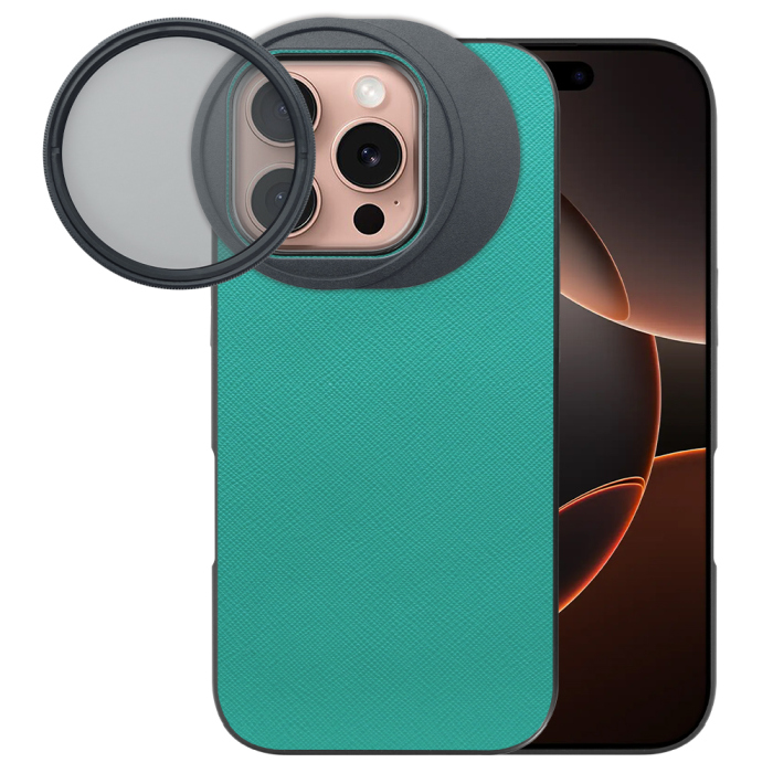 LOOF iPhone 16 Pro 専用 カメラレンズフィルター対応ケース [端末保護ケース＆PLフィルター付属 / 52mm規格対応]