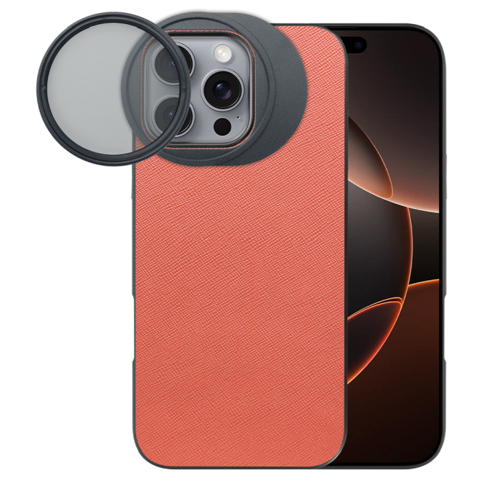 LOOF iPhone 16 Pro Max 専用 カメラレンズフィルター対応ケース [端末保護ケース＆PLフィルター付属 / 52mm規格対応]