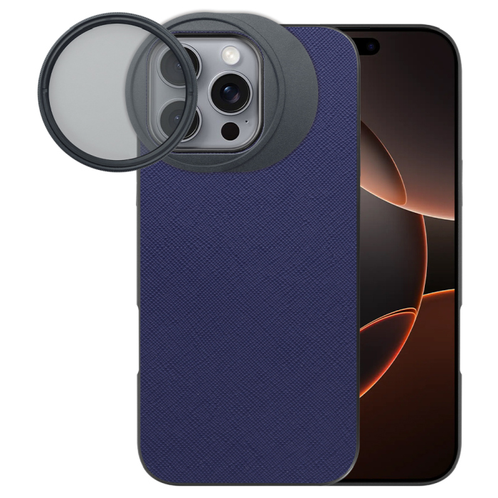 LOOF iPhone 16 Pro Max 専用 カメラレンズフィルター対応ケース [端末保護ケース＆PLフィルター付属 / 52mm規格対応]