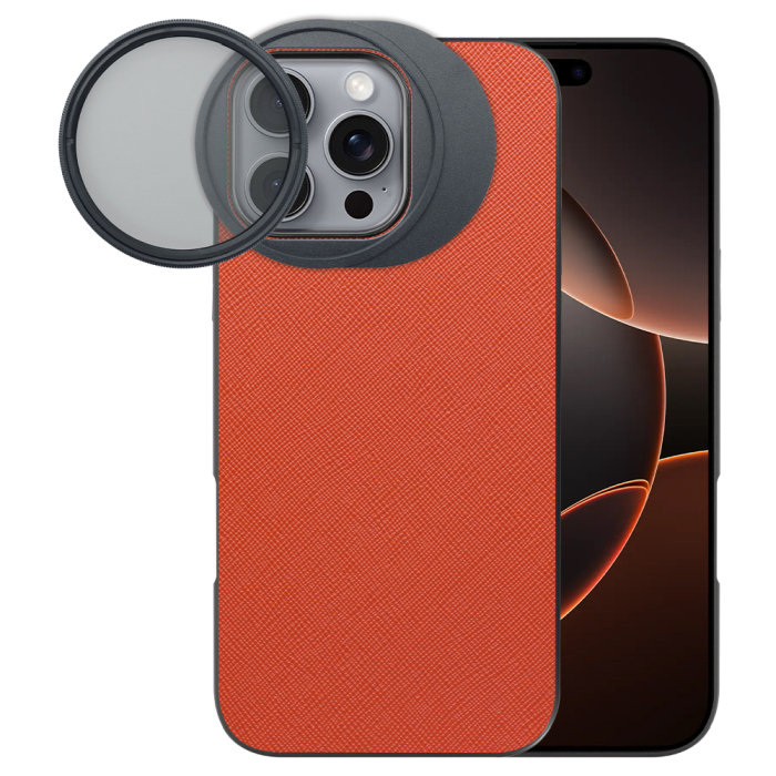 LOOF iPhone 16 Pro Max 専用 カメラレンズフィルター対応ケース [端末保護ケース＆PLフィルター付属 / 52mm規格対応]