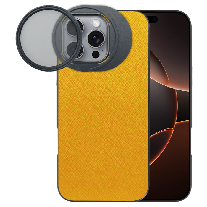 LOOF iPhone 16 Pro Max 専用 カメラレンズフィルター対応ケース [端末保護ケース＆PLフィルター付属 / 52mm規格対応]