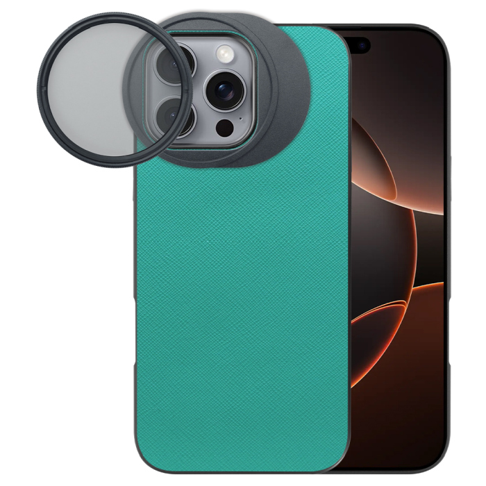 LOOF iPhone 16 Pro Max 専用 カメラレンズフィルター対応ケース [端末保護ケース＆PLフィルター付属 / 52mm規格対応]