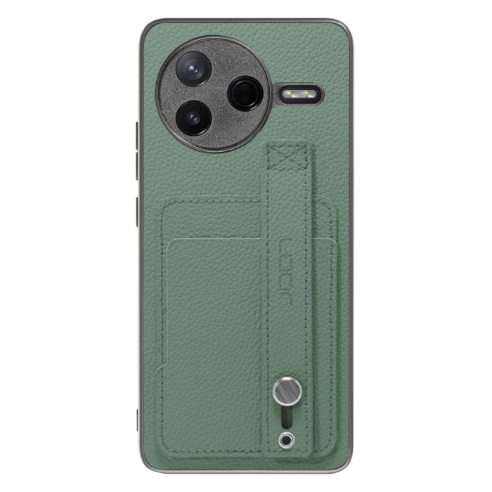 [ LOOF HOLD-SHELL CARD ] POCO F7 Pro Xiaomi シャオミ スマホケース 背面 ケース カバー ハードケース 背面ベルト カード入れ 本革 ストラップホール [ POCO F7 Pro ]