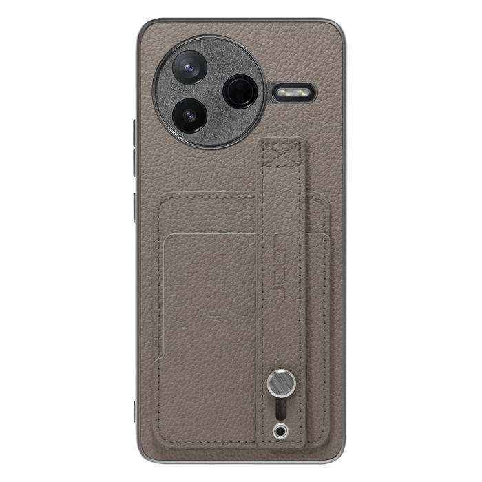 [ LOOF HOLD-SHELL CARD ] POCO F7 Pro Xiaomi シャオミ スマホケース 背面 ケース カバー ハードケース 背面ベルト カード入れ 本革 ストラップホール [ POCO F7 Pro ]