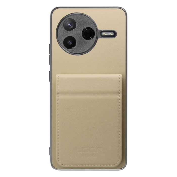 [ LOOF BASIC-SHELL SLIM CARD 2カード ] POCO F7 Pro Xiaomi シャオミ ケース 背面 カード収納 カード入れ カードポケット カバー スマホケース 薄型 大容量 本革 [ POCO F7 Pro ]