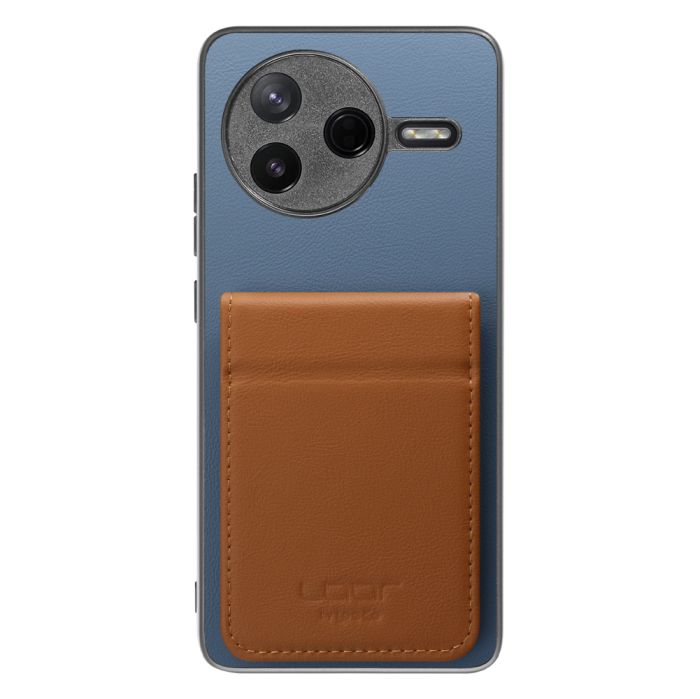 [ LOOF BASIC-SHELL SLIM CARD 2カード ] POCO F7 Pro Xiaomi シャオミ ケース 背面 カード収納 カード入れ カードポケット カバー スマホケース 薄型 大容量 本革 [ POCO F7 Pro ]