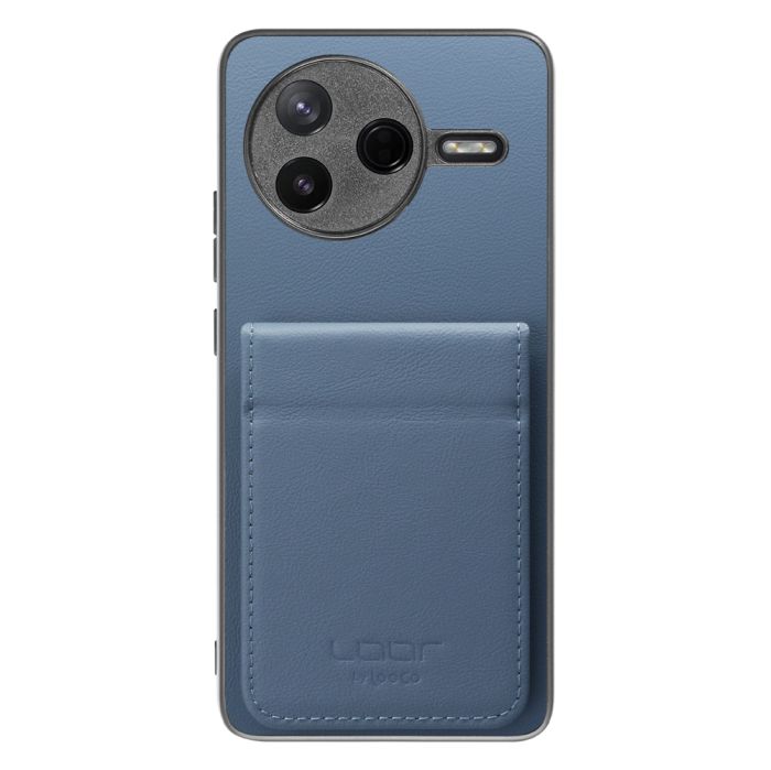 [ LOOF BASIC-SHELL SLIM CARD 2カード ] POCO F7 Pro Xiaomi シャオミ ケース 背面 カード収納 カード入れ カードポケット カバー スマホケース 薄型 大容量 本革 [ POCO F7 Pro ]
