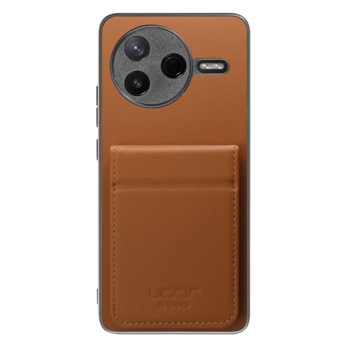 [ LOOF BASIC-SHELL SLIM CARD 2カード ] POCO F7 Pro Xiaomi シャオミ ケース 背面 カード収納 カード入れ カードポケット カバー スマホケース 薄型 大容量 本革 [ POCO F7 Pro ]