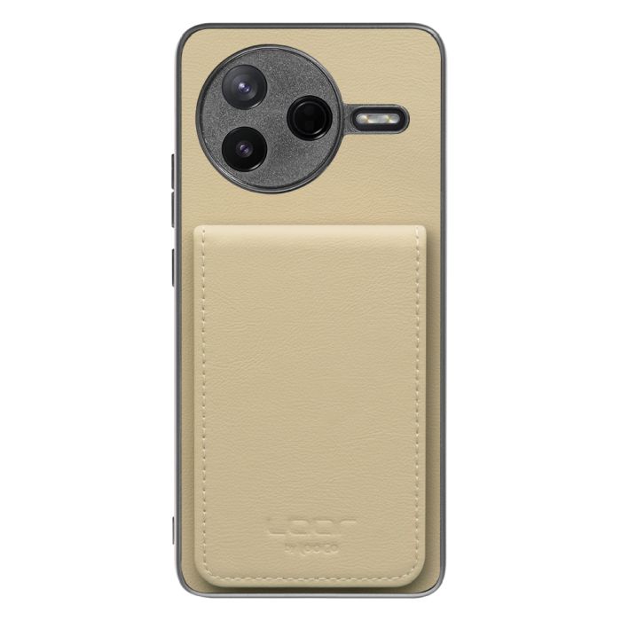 [ LOOF BASIC-SHELL SLIM CARD 4カード ] POCO F7 Pro Xiaomi シャオミ ケース 背面 カード収納 カード入れ カードポケット カバー スマホケース 薄型 大容量 本革 [ POCO F7 Pro ]