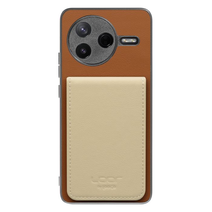 [ LOOF BASIC-SHELL SLIM CARD 4カード ] POCO F7 Pro Xiaomi シャオミ ケース 背面 カード収納 カード入れ カードポケット カバー スマホケース 薄型 大容量 本革 [ POCO F7 Pro ]
