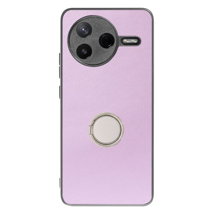 [ LOOF RING-SHELL ] POCO F7 Pro Xiaomi シャオミ スマホケース 背面 ケース カバー ハードケース スマホリング リング付き 本革 ストラップホール [ POCO F7 Pro ]
