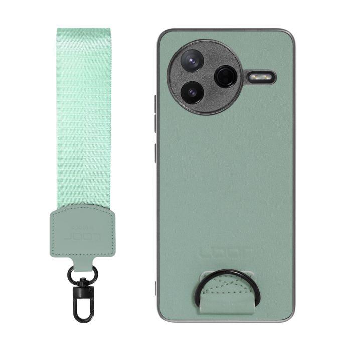 [ LOOF STRAP-SHELL ] POCO F7 Pro Xiaomi シャオミ スマホケース 背面 ケース カバー ハードケース ショルダー スマホショルダー ハンドストラップ  本革 [ POCO F7 Pro ]