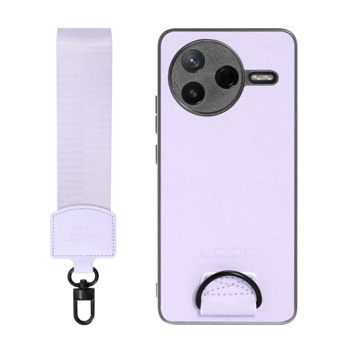 [ LOOF STRAP-SHELL ] POCO F7 Pro Xiaomi シャオミ スマホケース 背面 ケース カバー ハードケース ショルダー スマホショルダー ハンドストラップ  本革 [ POCO F7 Pro ]