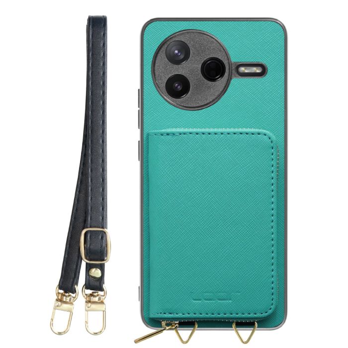 [ LOOF CASUAL-SHELL POUCH ] POCO F7 Pro Xiaomi シャオミ ケース ショルダー スマホショルダー 背面 収納 ポーチ付き カバー スマホケース ストラップ レザー [ POCO F7 Pro ]