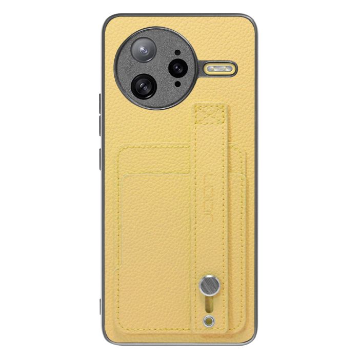 [ LOOF HOLD-SHELL CARD ] POCO F7 Ultra Xiaomi シャオミ スマホケース 背面 ケース カバー ハードケース 背面ベルト カード入れ 本革 ストラップホール [ POCO F7 Ultra ]