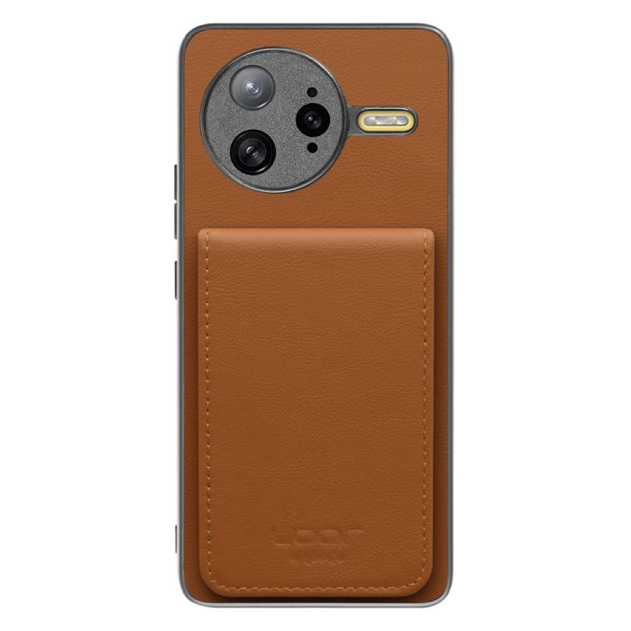 [ LOOF BASIC-SHELL SLIM CARD 4カード ] POCO F7 Ultra Xiaomi シャオミ ケース 背面 カード収納 カード入れ カードポケット カバー スマホケース 薄型 大容量 本革 [ POCO F7 Ultra ]