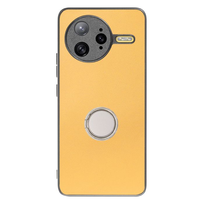 [ LOOF RING-SHELL ] POCO F7 Ultra Xiaomi シャオミ スマホケース 背面 ケース カバー ハードケース スマホリング リング付き 本革 ストラップホール [ POCO F7 Ultra ]