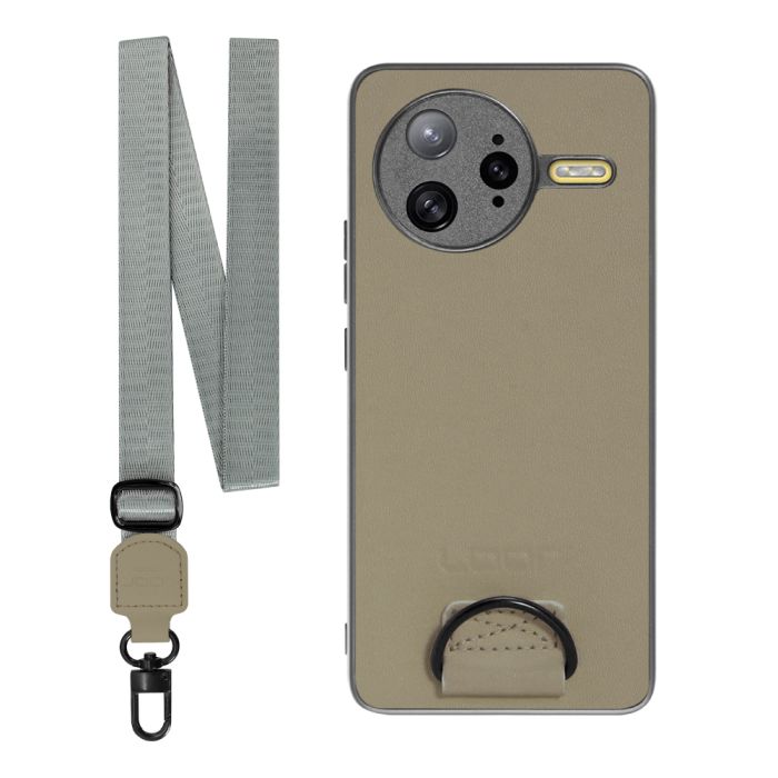 [ LOOF STRAP-SHELL ] POCO F7 Ultra Xiaomi シャオミ スマホケース 背面 ケース カバー ハードケース ショルダー スマホショルダー ハンドストラップ  本革 [ POCO F7 Ultra ]