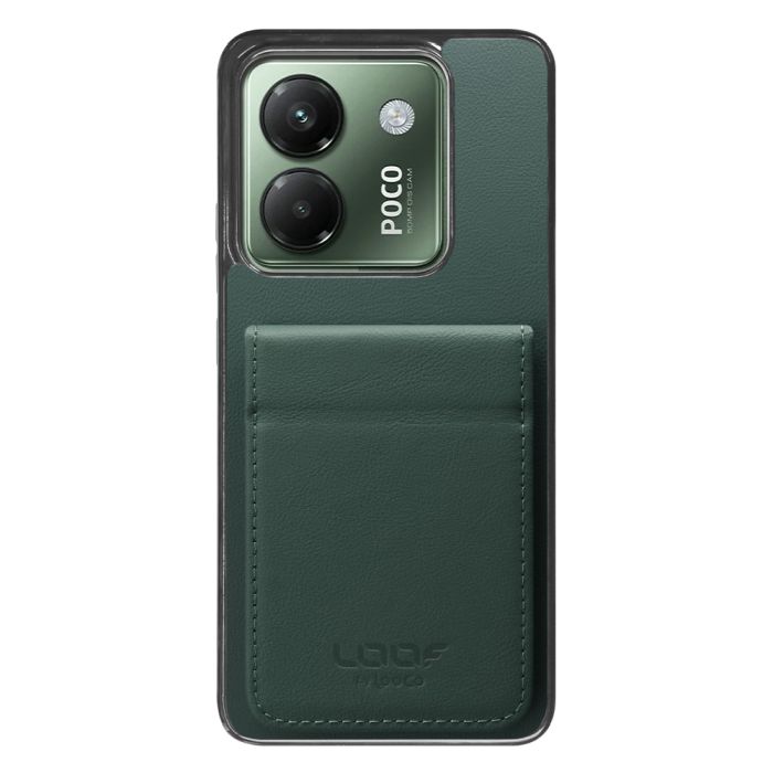 [ LOOF BASIC-SHELL SLIM CARD 2カード ] POCO M7 Pro 5G Xiaomi シャオミ ケース 背面 カード収納 カード入れ カードポケット カバー スマホケース 薄型 大容量 本革 [ POCO M7 Pro 5G ]