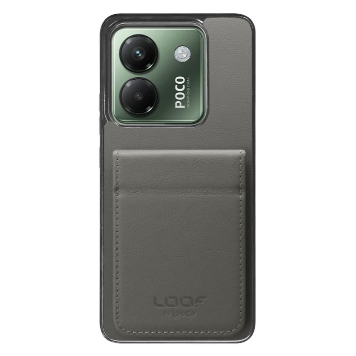 [ LOOF BASIC-SHELL SLIM CARD 2カード ] POCO M7 Pro 5G Xiaomi シャオミ ケース 背面 カード収納 カード入れ カードポケット カバー スマホケース 薄型 大容量 本革 [ POCO M7 Pro 5G ]