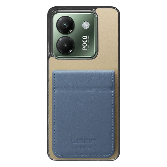 [ LOOF BASIC-SHELL SLIM CARD 2カード ] POCO M7 Pro 5G Xiaomi シャオミ ケース 背面 カード収納 カード入れ カードポケット カバー スマホケース 薄型 大容量 本革 [ POCO M7 Pro 5G ]