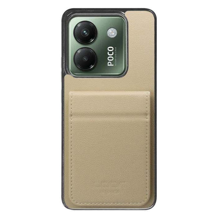[ LOOF BASIC-SHELL SLIM CARD 2カード ] POCO M7 Pro 5G Xiaomi シャオミ ケース 背面 カード収納 カード入れ カードポケット カバー スマホケース 薄型 大容量 本革 [ POCO M7 Pro 5G ]