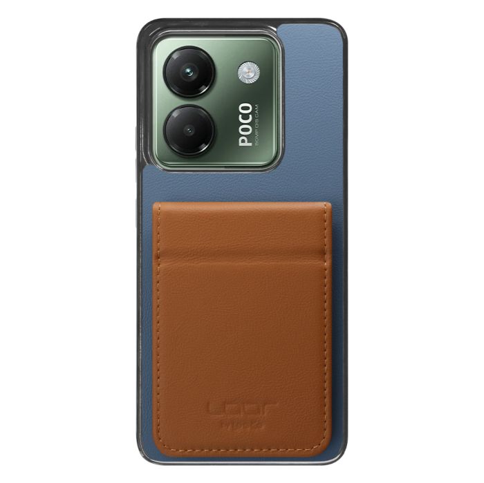 [ LOOF BASIC-SHELL SLIM CARD 2カード ] POCO M7 Pro 5G Xiaomi シャオミ ケース 背面 カード収納 カード入れ カードポケット カバー スマホケース 薄型 大容量 本革 [ POCO M7 Pro 5G ]