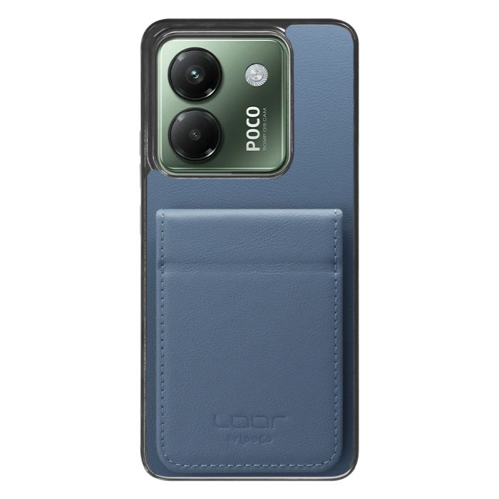 [ LOOF BASIC-SHELL SLIM CARD 2カード ] POCO M7 Pro 5G Xiaomi シャオミ ケース 背面 カード収納 カード入れ カードポケット カバー スマホケース 薄型 大容量 本革 [ POCO M7 Pro 5G ]