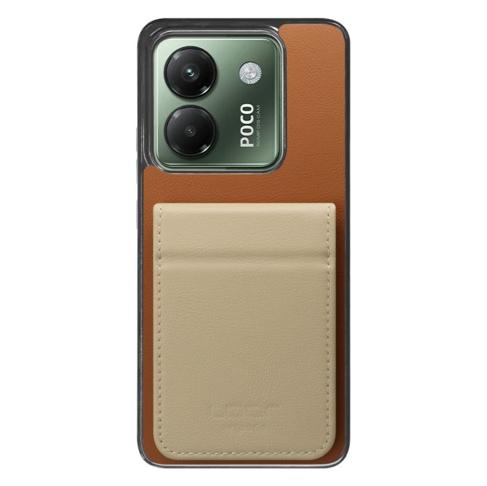 [ LOOF BASIC-SHELL SLIM CARD 2カード ] POCO M7 Pro 5G Xiaomi シャオミ ケース 背面 カード収納 カード入れ カードポケット カバー スマホケース 薄型 大容量 本革 [ POCO M7 Pro 5G ]