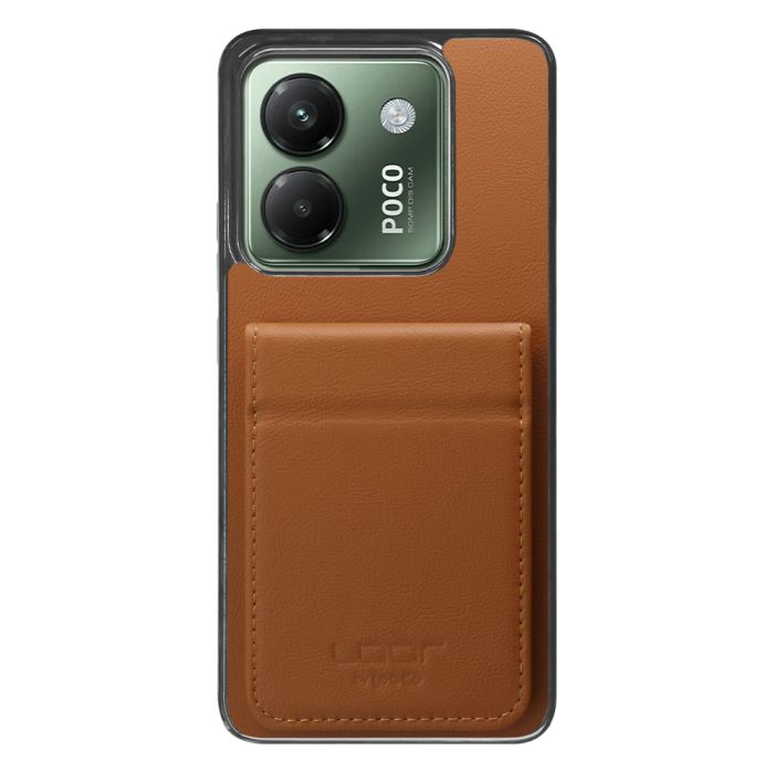 [ LOOF BASIC-SHELL SLIM CARD 2カード ] POCO M7 Pro 5G Xiaomi シャオミ ケース 背面 カード収納 カード入れ カードポケット カバー スマホケース 薄型 大容量 本革 [ POCO M7 Pro 5G ]