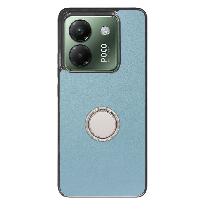 [ LOOF RING-SHELL (シンプル Ver.) ] POCO M7 Pro 5G Xiaomi シャオミ スマホケース 背面 ケース カバー ハードケース スマホリング リング付き 本革 ストラップホール [ POCO M7 Pro 5G ]